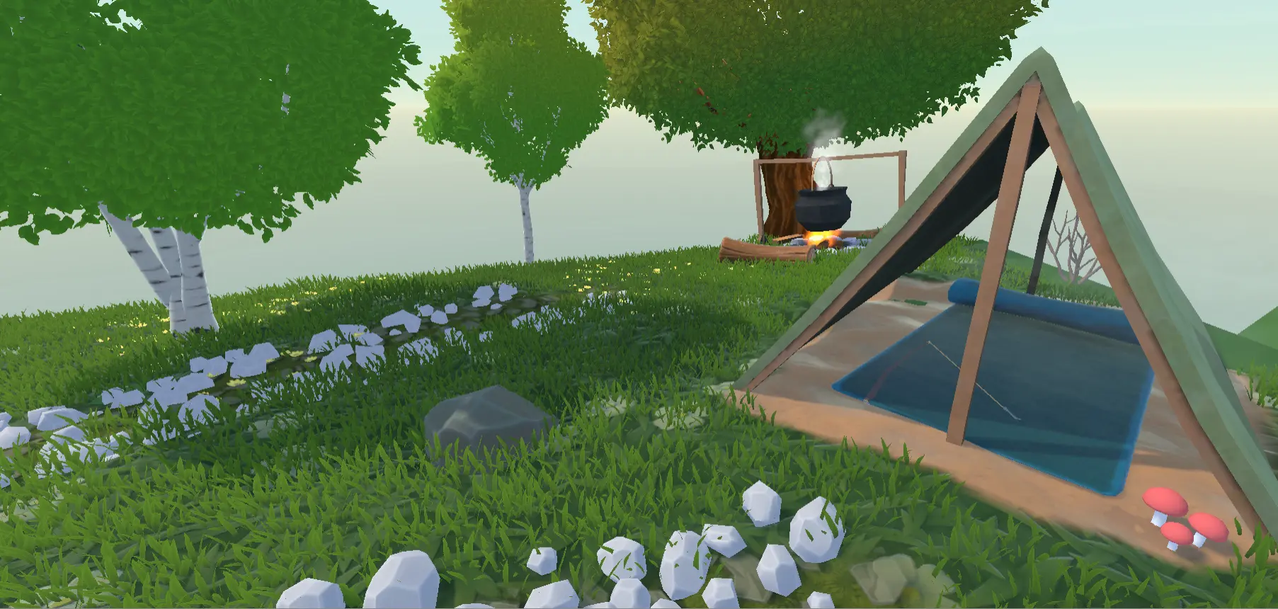 Camp area of Piggy's Island