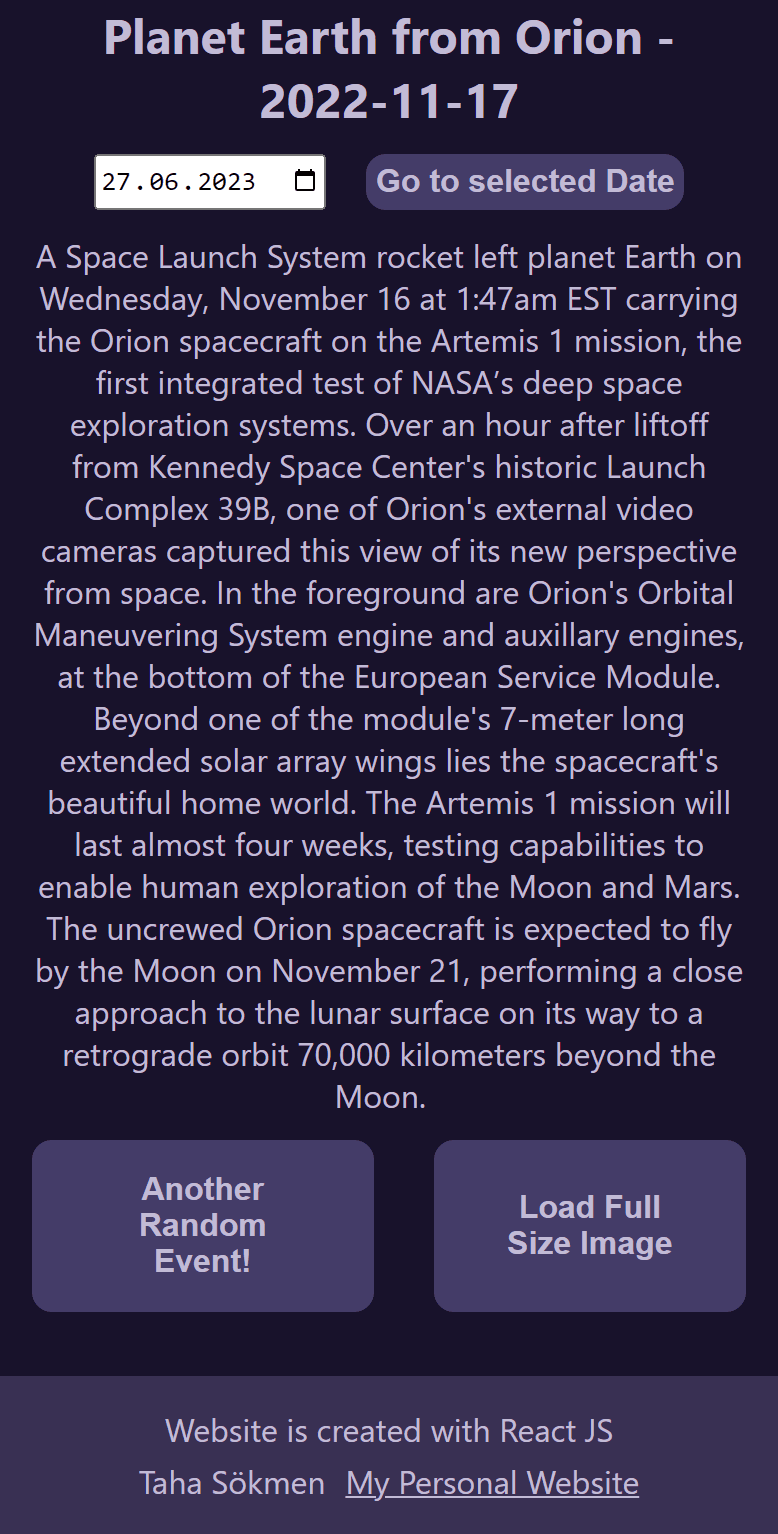 Requesting another random event