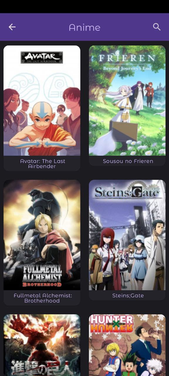 Anime category